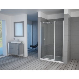 NOVOUS - Two Fixed Panel  Pivot Door (Frameless)