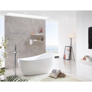 BRUNA - Acrylic Oval Freestanding Bathtub